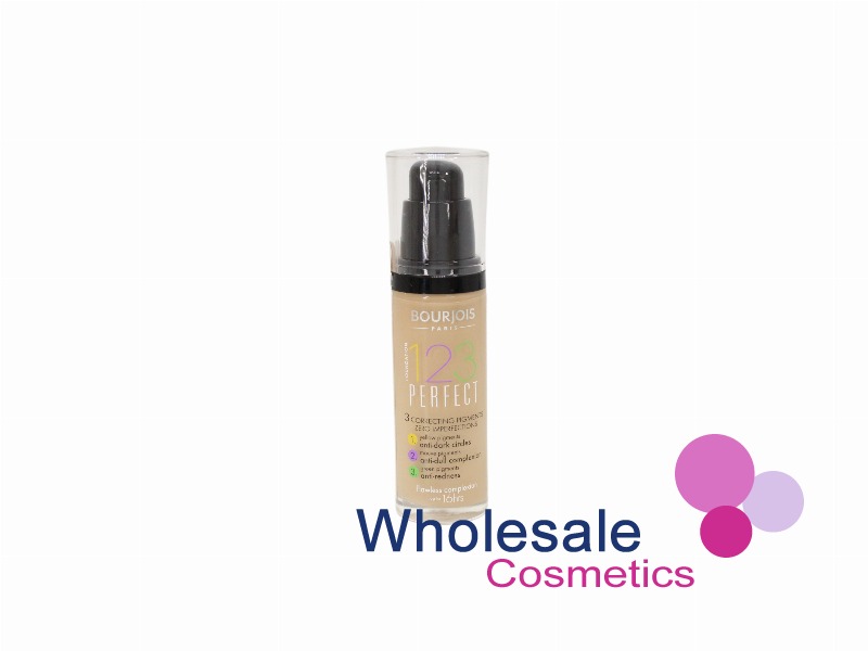 6 x Bourjois 123 Perfect Foundation - 53 LIGHT BEIGE